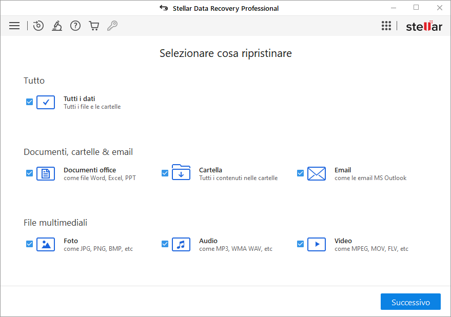 Selezionare la posizione