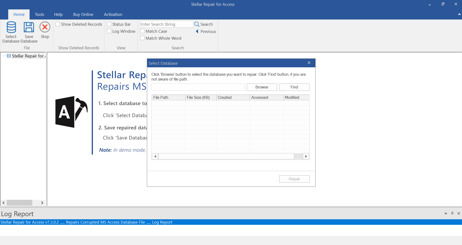 Select Access File